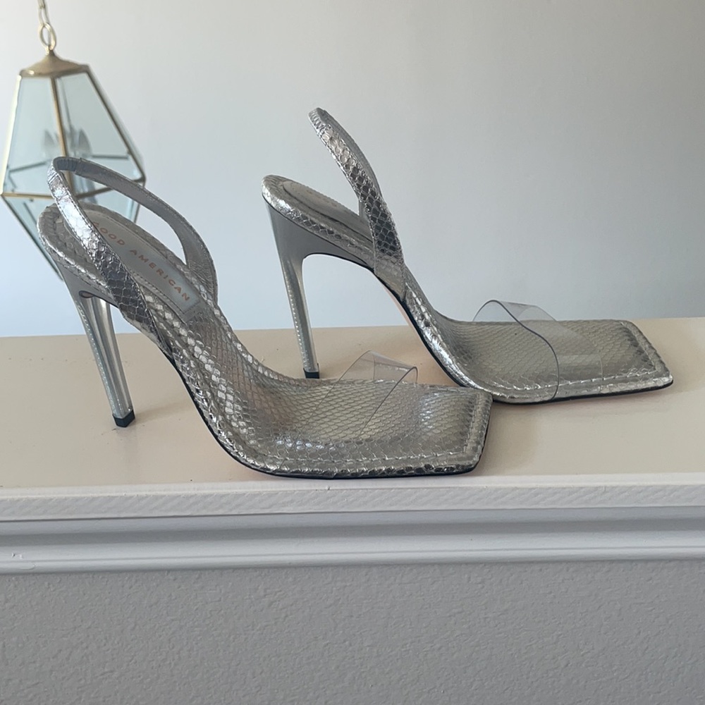 Good American Heels Sz 10 - Picture 3 of 6